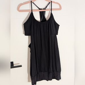 Lululemon No Limits Longline Tank Top with Built-In Bra Black Size 12